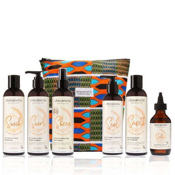Afrocenchix -The Wash Day Set with African Print Bag - McGrocer