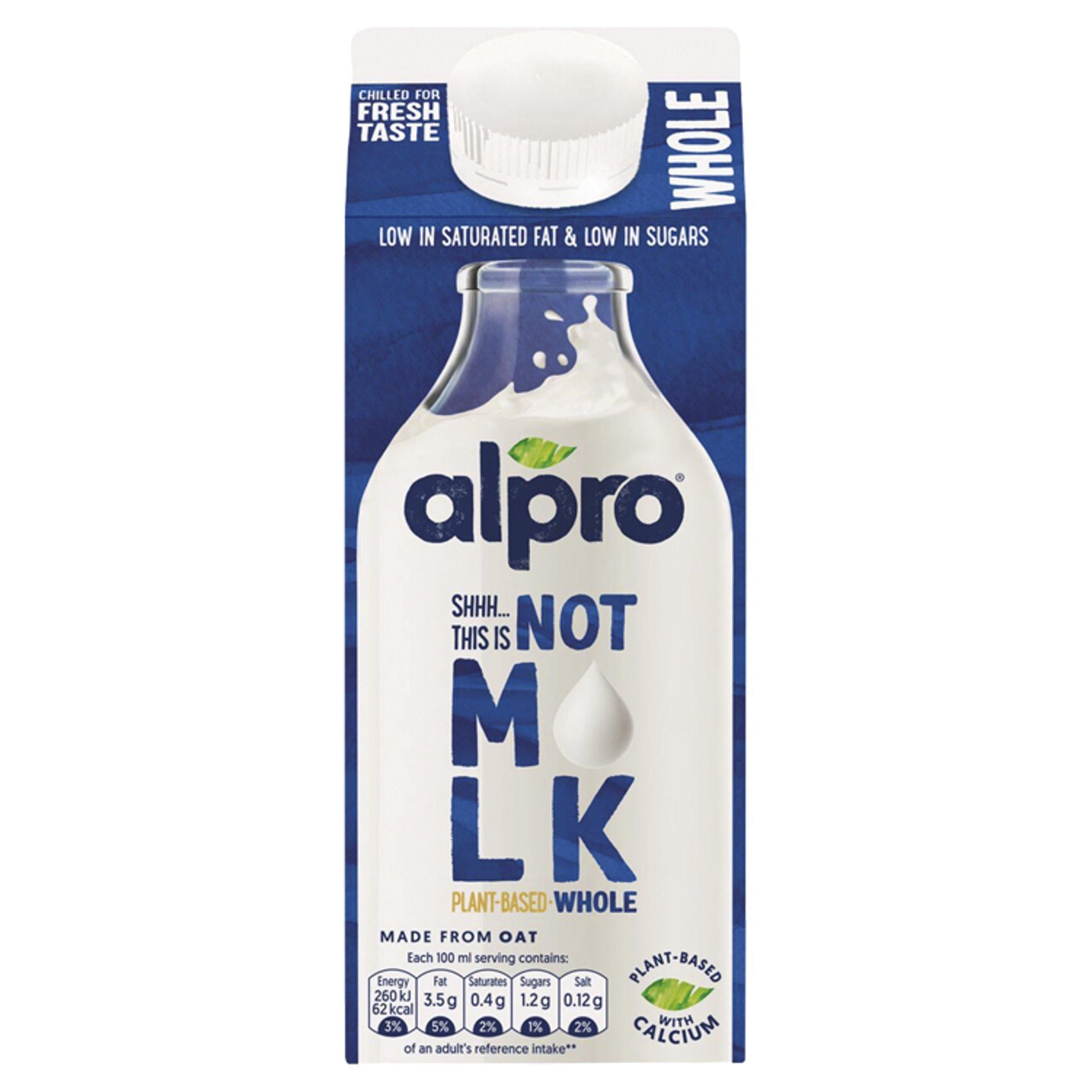 Alpro Not Milk Whole Oat Milk Chilled Dairy Alternative 750ml - McGrocer