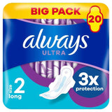 Always Sanitary Towels Ultra Long (Size 2) Wings   20 per pack - McGrocer