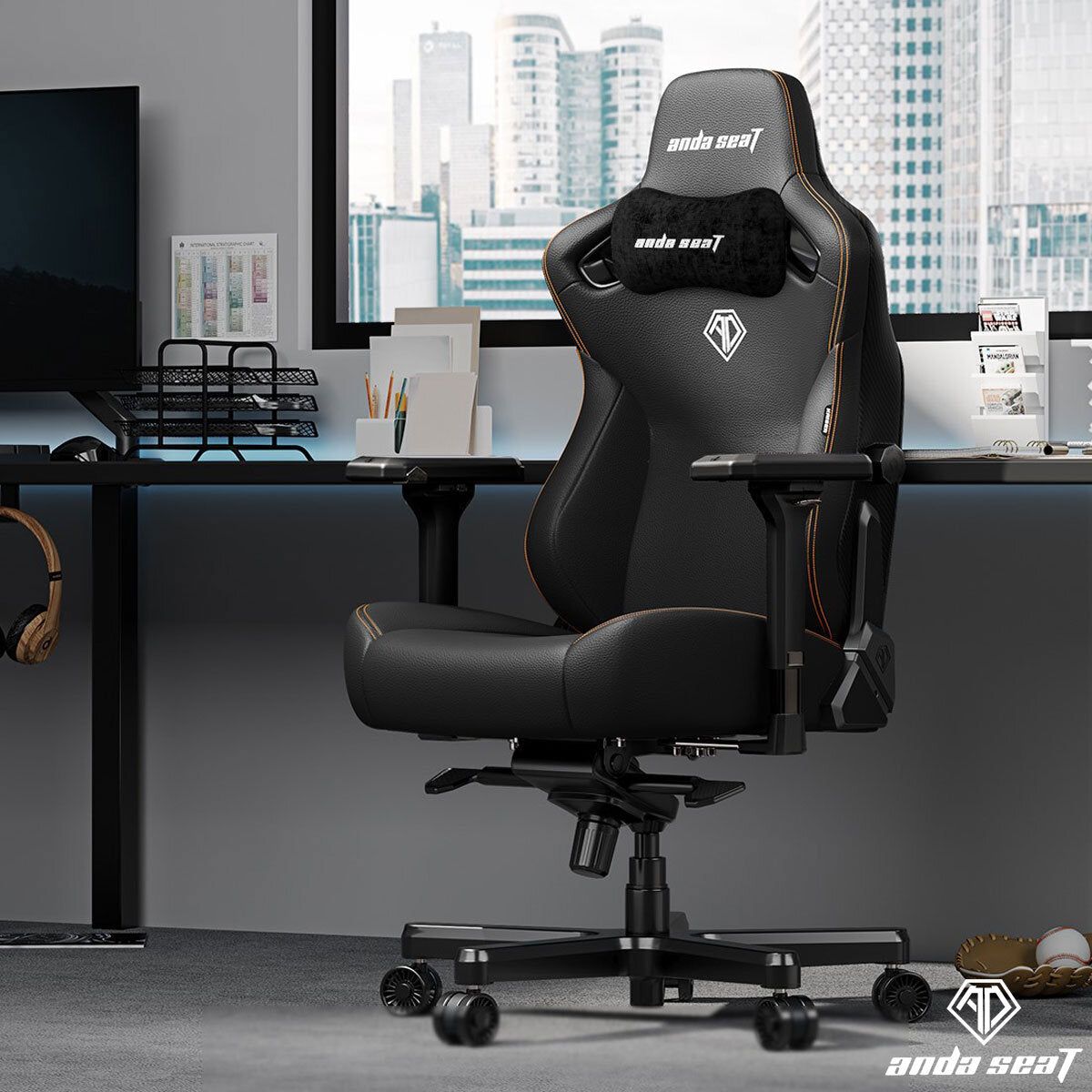 anda seaT Kaiser Series 3 Extra Large Gaming Chair, Black - McGrocer