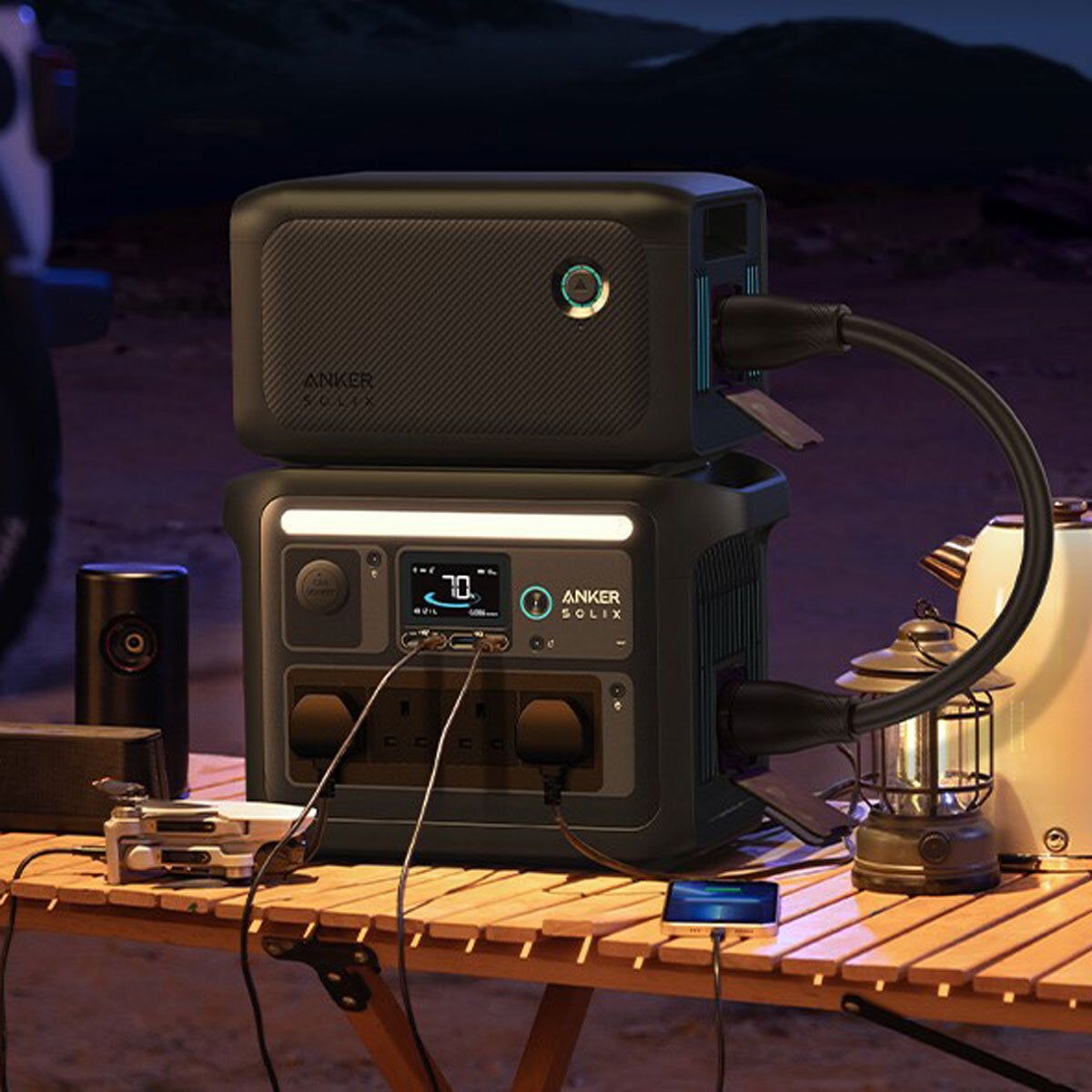 Anker C1000X Portable Power Station 1056Wh & Expansion Battery - McGrocer