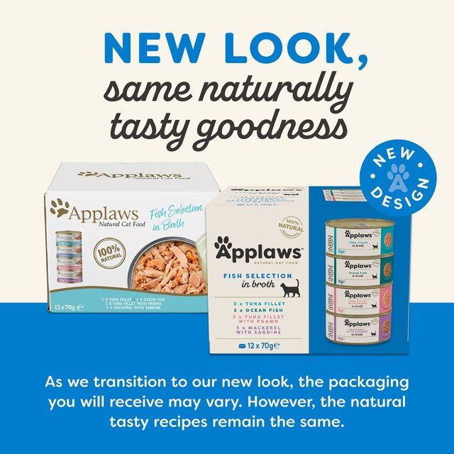 Applaws Cat Tin Multipack Fish Collection   12 x 70g - McGrocer