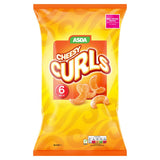 ASDA Cheesy Curls 6 x 16g (96g) - McGrocer