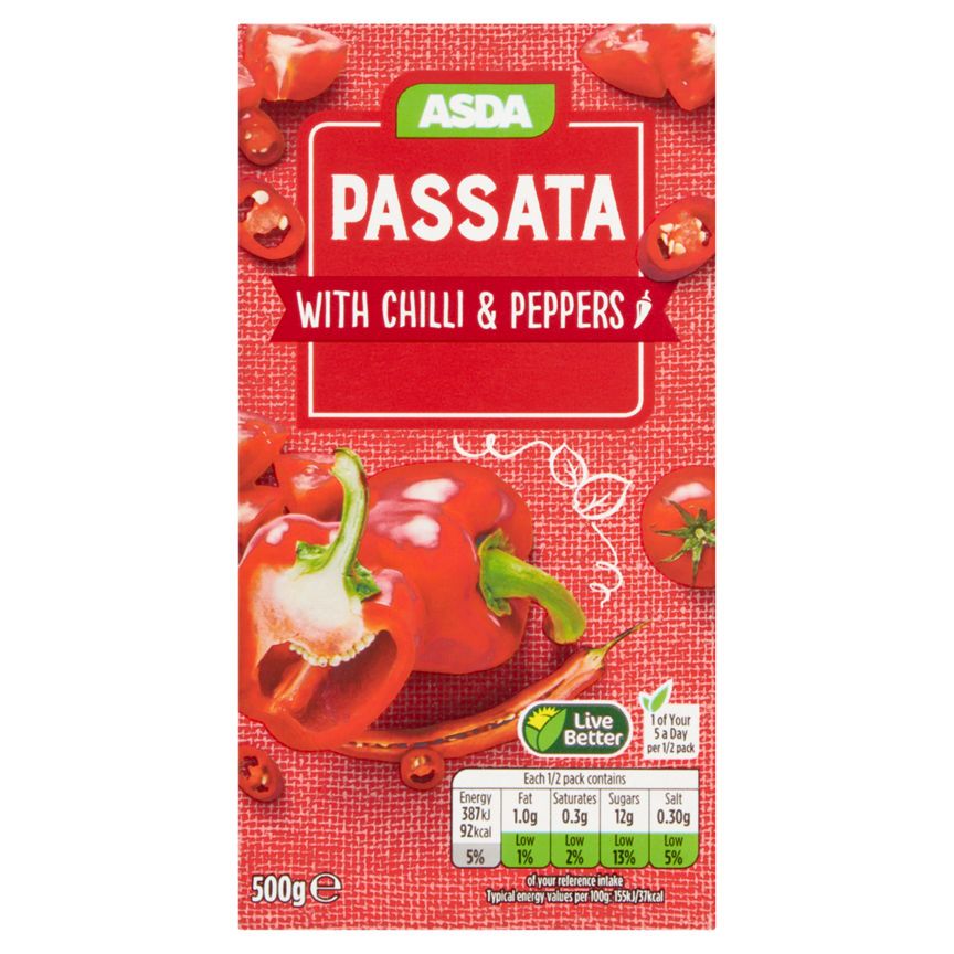 ASDA Tomato Passata with Chilli & Peppers - McGrocer