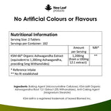 Ashwagandha KSM-66 1200mg Root Extract - 365 Vegan Tablets - McGrocer