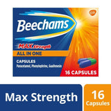 Beechams Max Strength All in One Cold and Flu Capsules 16s - McGrocer