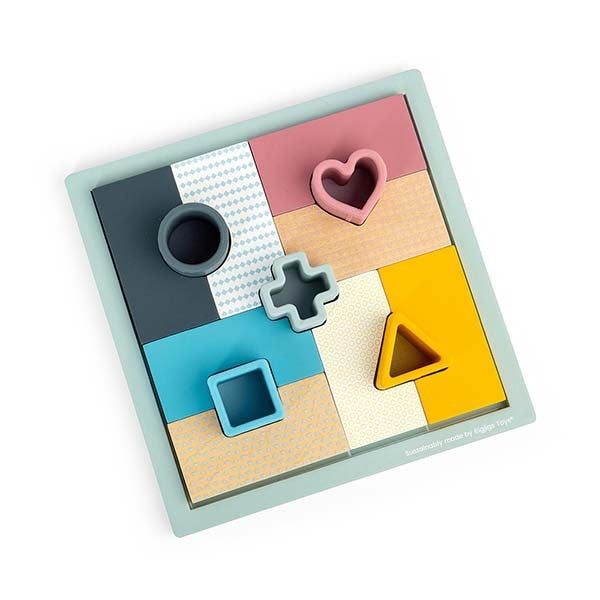 Bigjigs Toys 2-in-1 Mosaic Puzzle & Shape Matching Game - McGrocer