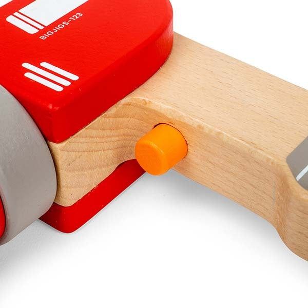 Bigjigs Toys Wooden Toy Drill Set - McGrocer