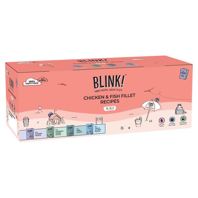 Blink! Blink Chicken & Fish Selection in Jelly Bulk Pack   40 x 85g - McGrocer
