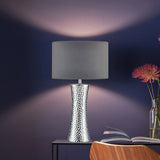 Bokara Hammered Effect Ceramic Table Lamp - McGrocer