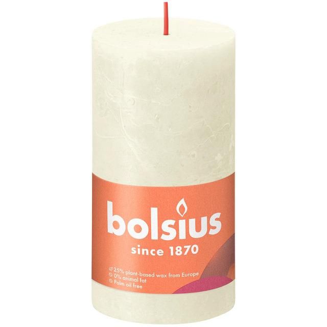 Bolsius Soft Pearl Rustic Candle  130 x 68 - McGrocer