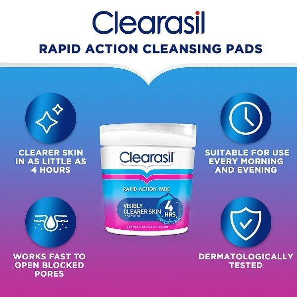 Clearasil Ultra Rapid Action Resurfacing Pads x 65