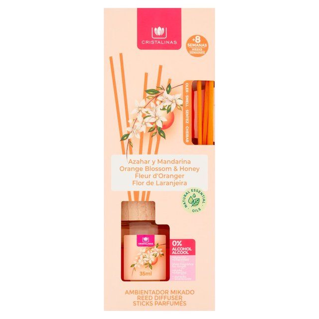 Cristalinas Reed Diffuser Orange Blossom &amp;amp; Honey   35ml