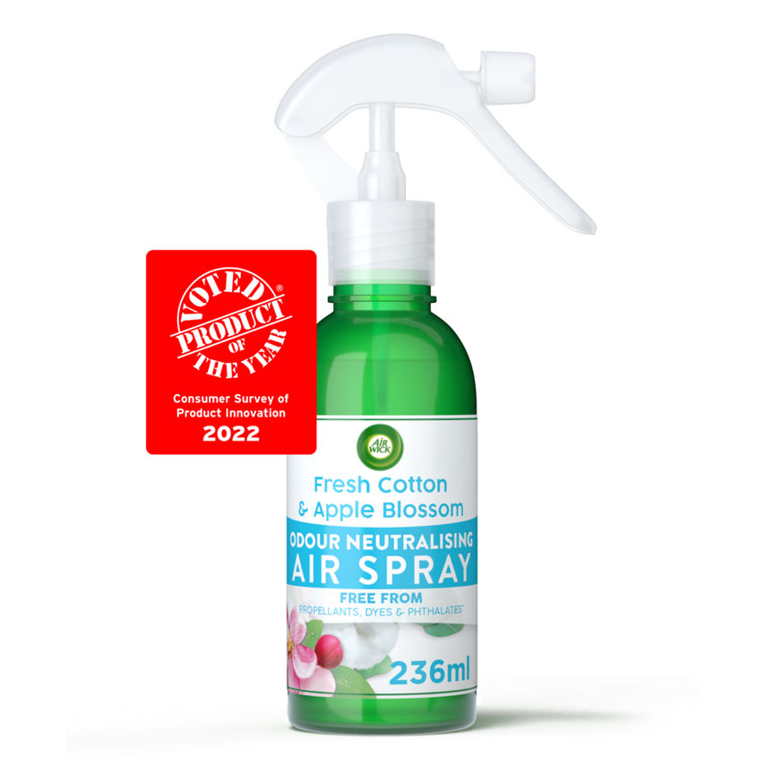 Air Wick Odour Neutralising Air Spray Fresh Cotton & Apple Blossom - McGrocer