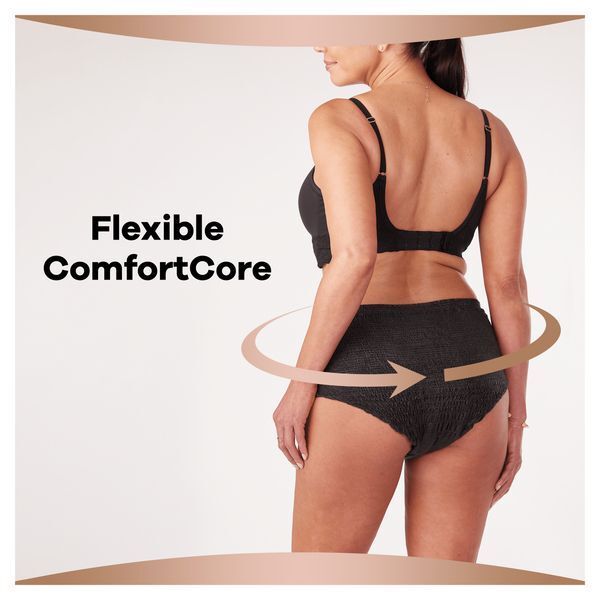 DNR Always Discreet Boutique Incontinence Pants M Black X9