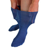 Dr.Socks Extra Wide Bamboo Oedema Socks 4-7 UK Navy