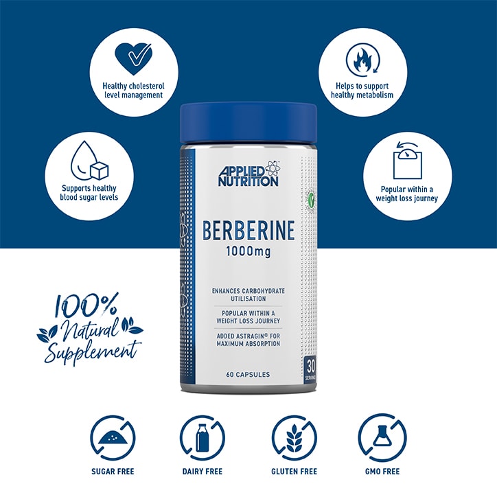 Applied Nutrition Berberine 1000mg x 60 Capsules - McGrocer