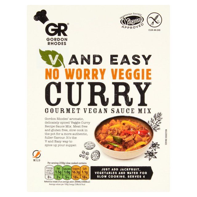 Gordon Rhodes V &amp;amp; Easy No Worry Veggie Curry   75g