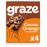 Graze Cocoa &amp;amp; Orange Superfood Oat Square Bites with Cacao Nibs &amp;amp; Quinoa 4x30g