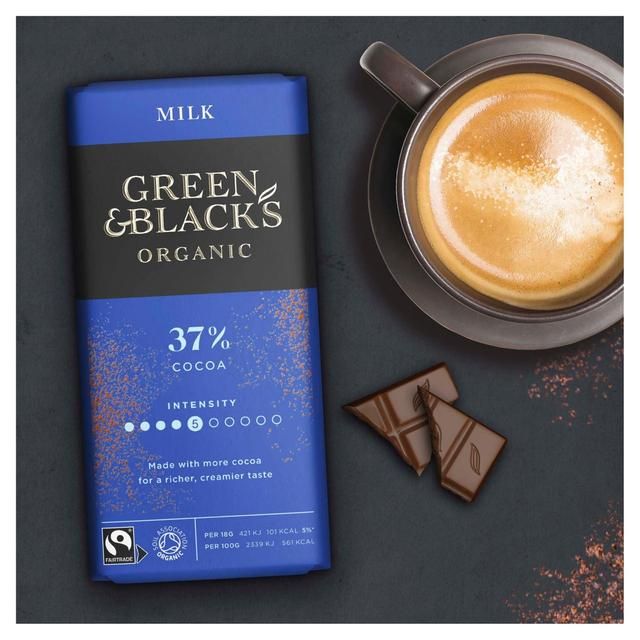 Green &amp;amp; Black's Organic Milk Chocolate Bar   90g