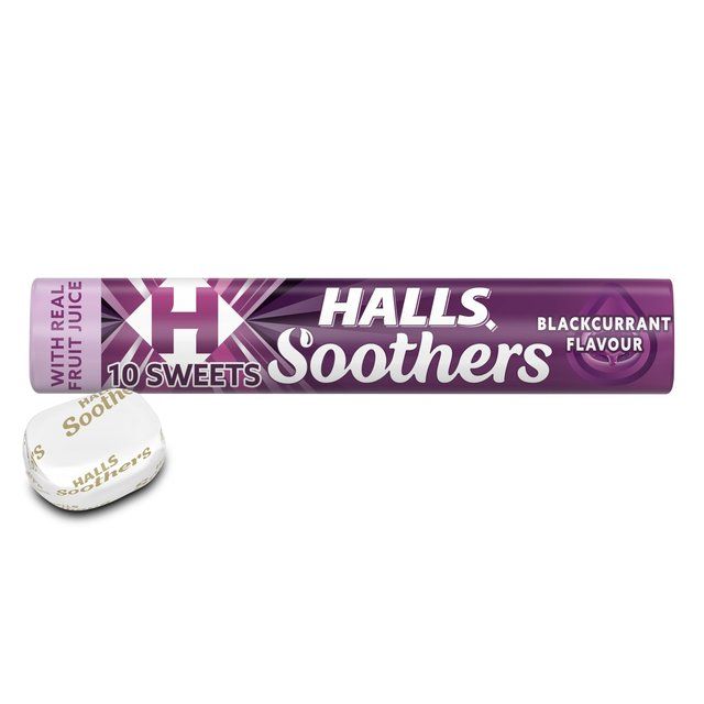 Halls Soothers Blackcurrant Sweets   45g