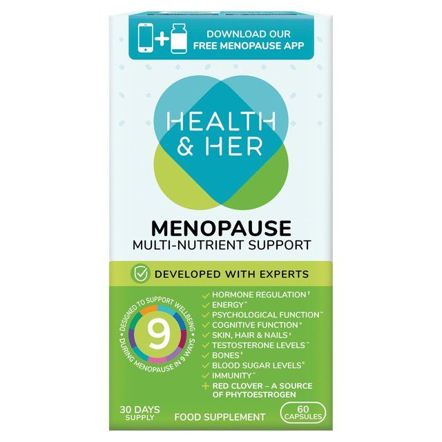 Health &amp;amp; Her Menopause Multi-nutrient Support Supplement Capsules    60 per pack