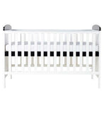 Ickle Bubba Coleby Style Cot Bed and Sprung Mattress - Mono Mountains