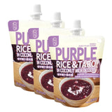 Dessert prêt-à-manger Shunnam (riz gluant violet au taro et lait de coco) (3 mcx)