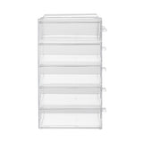 Livingandhome Transparent Makeup Organizer with 6 Drawers