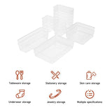 Livingandhome Transparent Desktop Organisers Set of 6