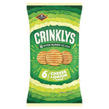 Jacob's Crinkly's Cheese &amp;amp; Onion Flavour Baked Snacks Multipack   6 per pack