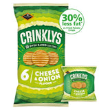 Jacob's Crinkly's Cheese &amp;amp; Onion Flavour Baked Snacks Multipack 6x23g