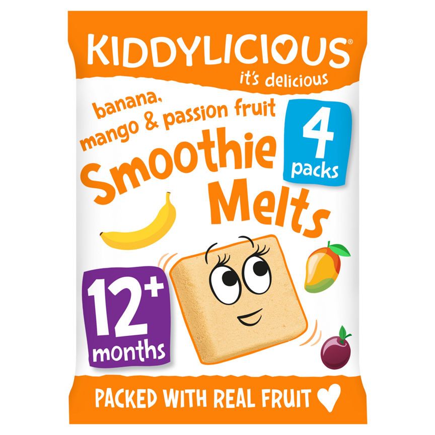 Kiddylicious Banana, Mango &amp;amp; Passion Fruit Smoothie Melts 12+ Months
