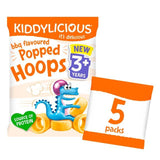 Kiddylicious BBQ Flavoured Popped Hoops Kids Snacks Multi   5 x 10g