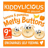 Kiddylicious Melty Buttons Banana &amp;amp; Pumpkin 6g