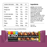 KIND Salted Caramel Dark Chocolate 12 Pack   12 x 40g