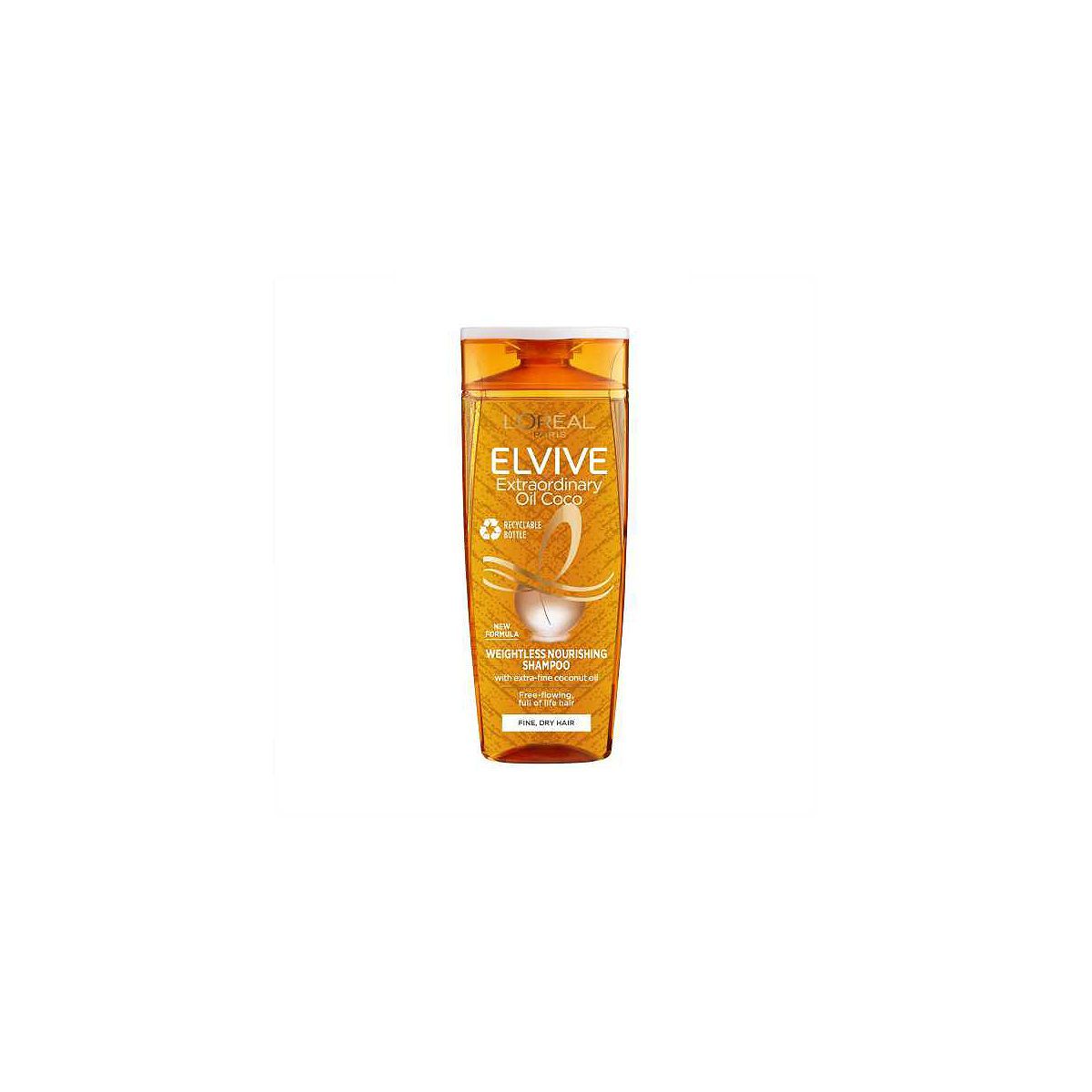 L'Oreal Paris Elvive Extraordinary Oil Coconut Shampoo for Weightless Nourishing Normal to Dry Hair 400ml