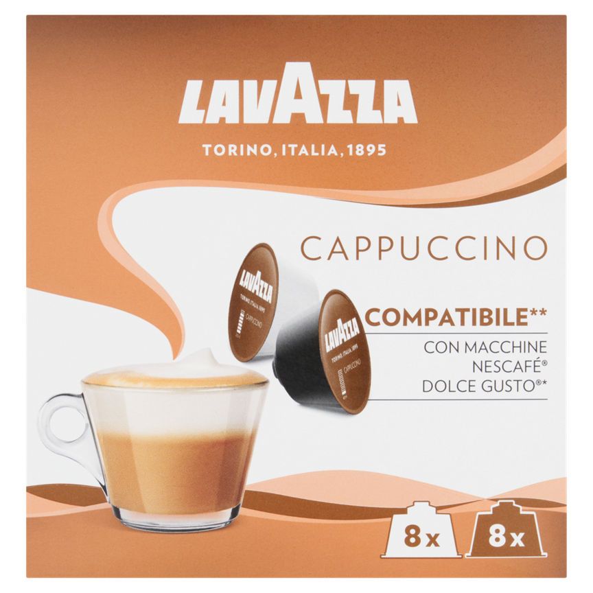 Lavazza Cappuccino Dolce Gusto Compatible Capsules x8