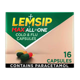 Lemsip Max All in One Capsules Cold &amp;amp; Flu Sore Throat - 16 Capsules