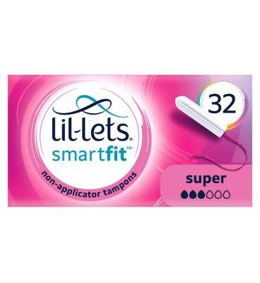 Lil-Lets Non-Applicator Tampons (SmartFit) &amp;ndash; Super &amp;ndash; 32 pack