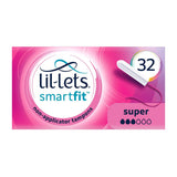 Lil-Lets Non-Applicator Tampons (SmartFit) &amp;ndash; Super &amp;ndash; 32 pack