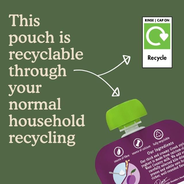 Little Freddie Blueberry &amp;amp; Banana with Greek Yoghurt Organic Pouch 6 mths+   100g