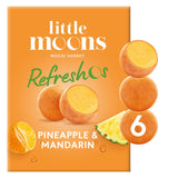 Little Moons Mochi Sorbet Refreshos Pineapple &amp;amp; Mandarin 6 x 32g (192g)
