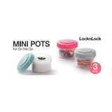 Lock &amp;amp; Lock 3 Pce Mini Round Storage Set