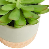 M&amp;amp;S Artificial Succulent in Metallic Pot 21X43.8cm