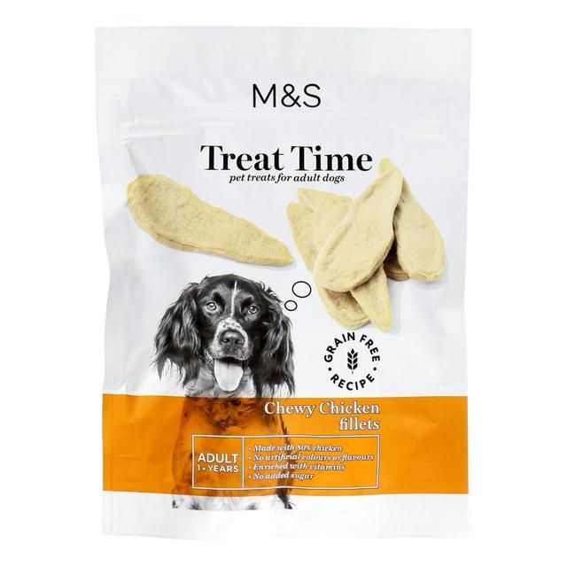 M&amp;amp;S Chewy Chicken Fillets Dog Treats   70g