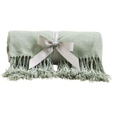 M&amp;amp;S Collection Chenille Plain Throw One Size Sage