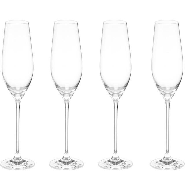 M&amp;amp;S Maxim Crystal Champagne Flutes Set   4 per pack