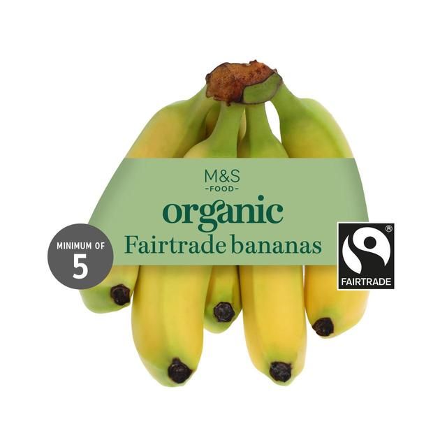 M&amp;amp;S Organic Fairtrade Bananas   5 per pack