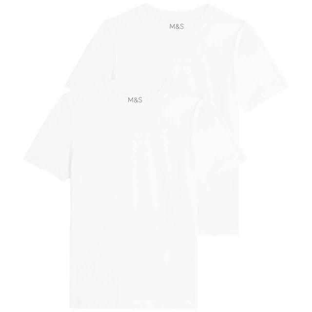 M&amp;amp;S Unisex T-Shirt 3-14 Years White